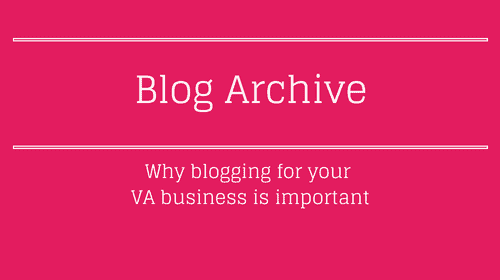Why blogging for your VA business is important