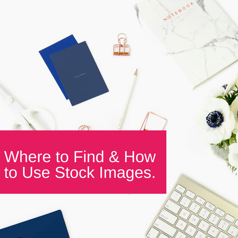 Where to find and how to use stock images