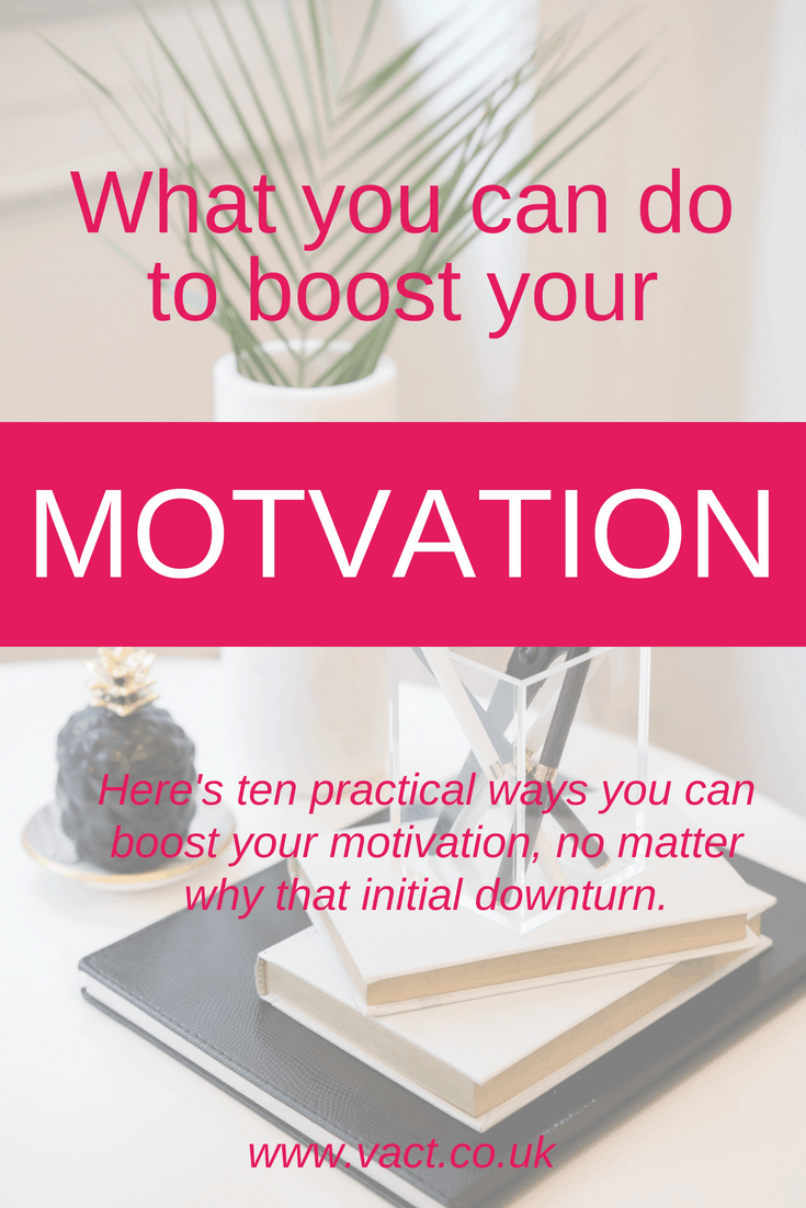 Boost your motivation pin