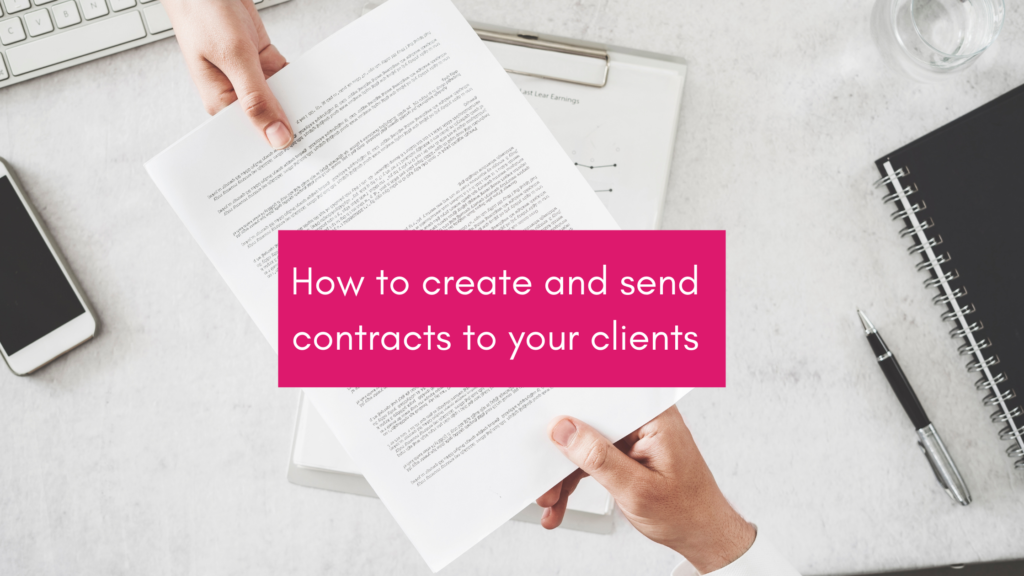 How to create and send contracts to your clients VACT
